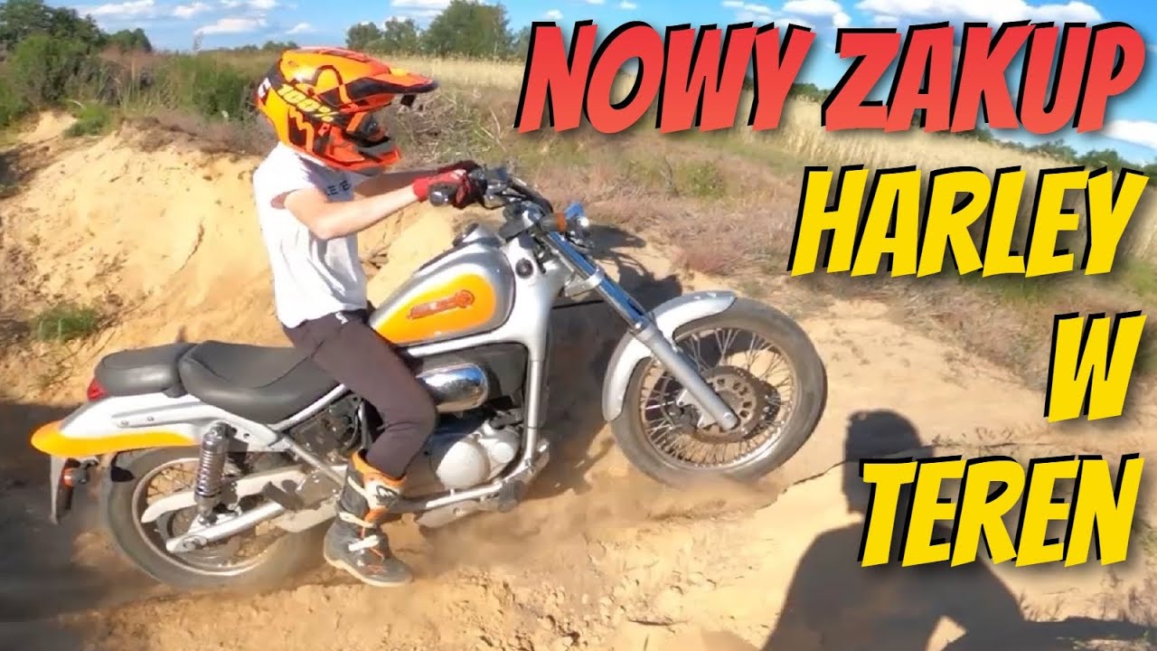 Kupiłem Harleya w teren i radzi sobie doskonale - Aprilia Classic 125 - 2t - Testy z Młodym Dawidem