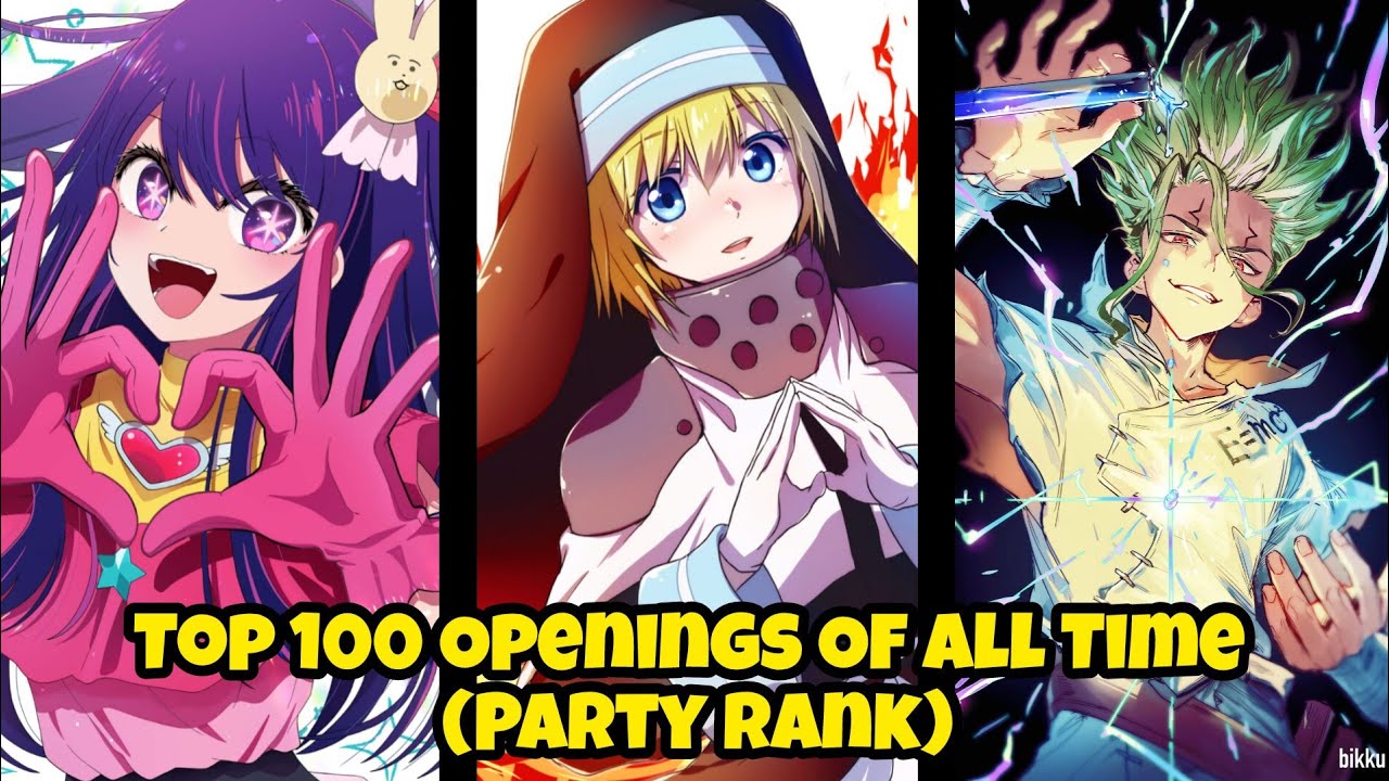 Top 100 Anime Openings Of All Time (Party Rank)