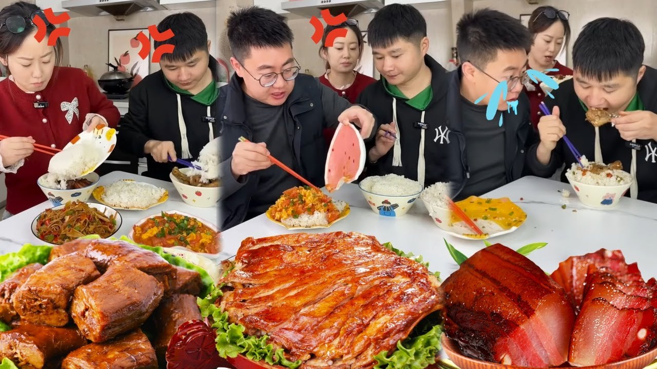 蠢哥哥总是吃独食，妈妈和弟弟设计圈套给哥哥，哥哥最后看到红烧肉心都碎了！【林小志】