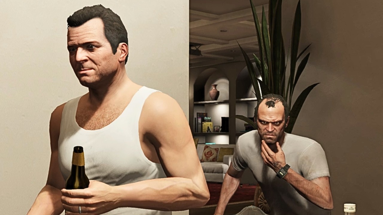 Trevor Visits Michael's House Before Meeting Him (GTA 5)