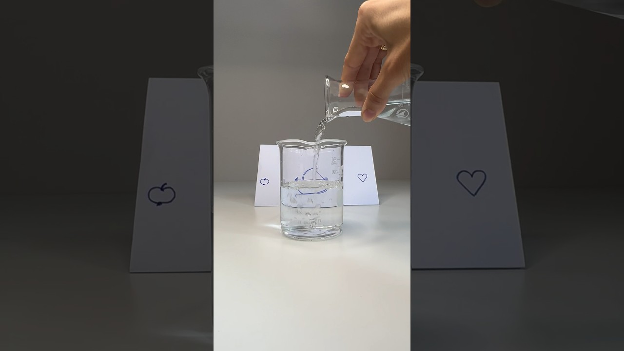 Knick in der Optik | Lichtbrechung veranschaulicht | schnelles und einfaches Experiment f&uuml;r Kinder