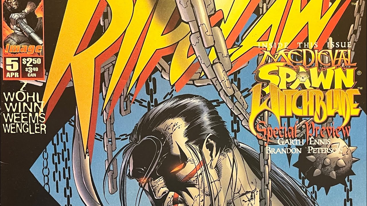 Ripclaw issue 5. Surprisingly good art.  Surprisingly stupid story.