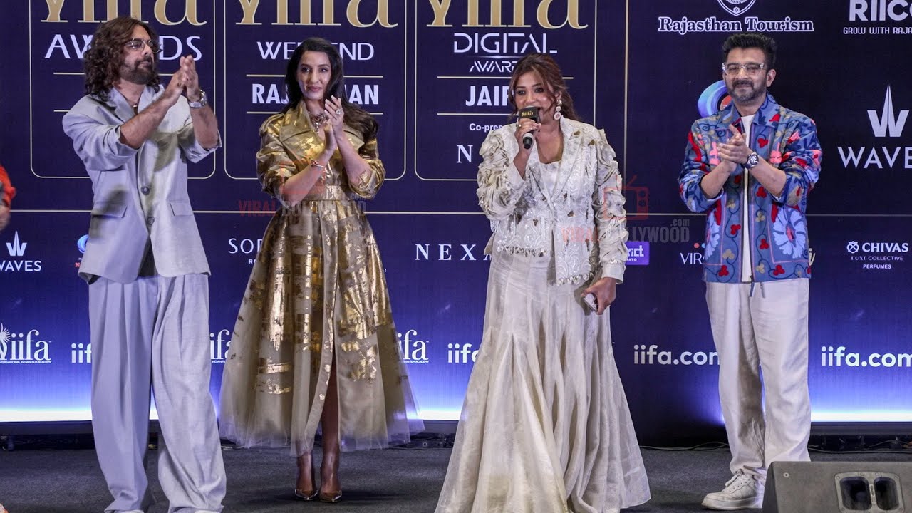 IIFA 2025 Press Conference | Nora Fatehi, Shreya Ghoshal, Sachin–Jigar | LIVE Singing