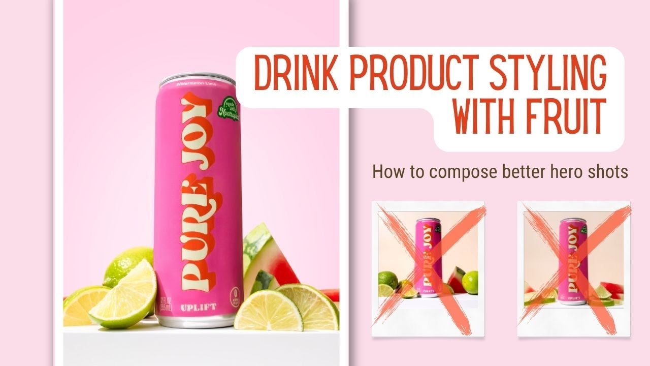 Product Photography Tutorial - Styling Drinks with Fruit!