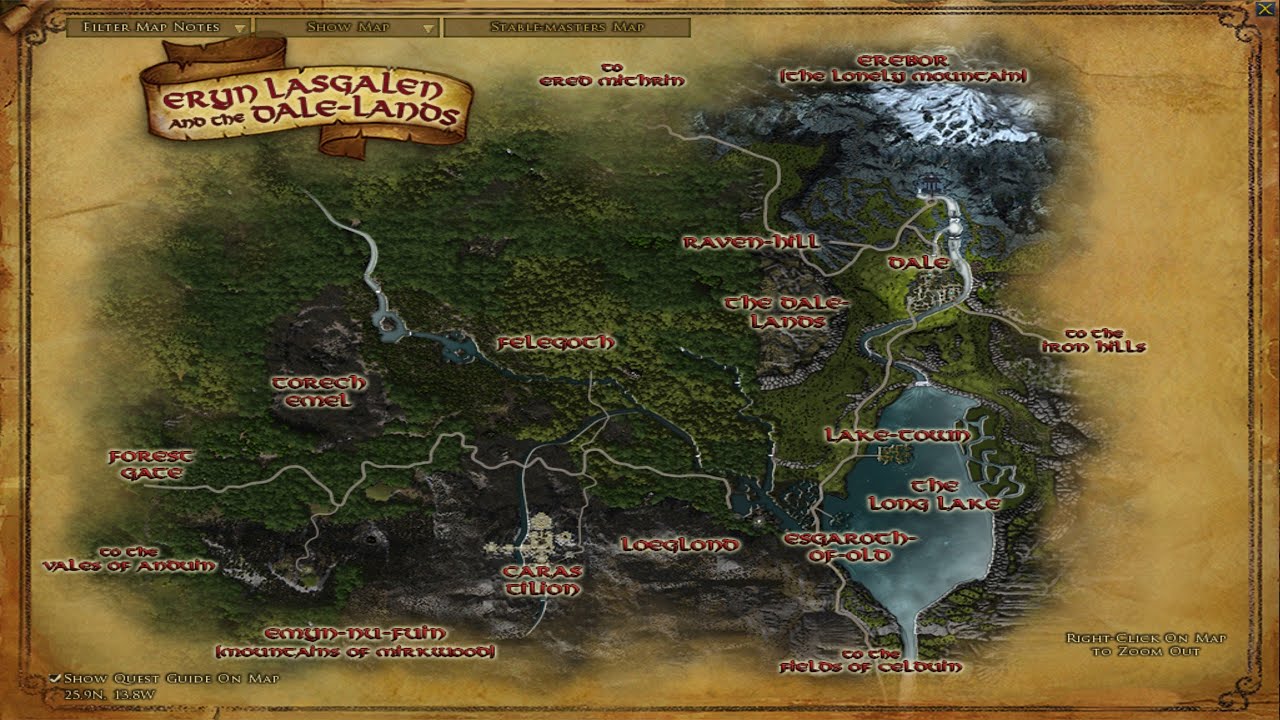 The Lord of the Rings Online, Eryn Lasgalen (Music from the game)