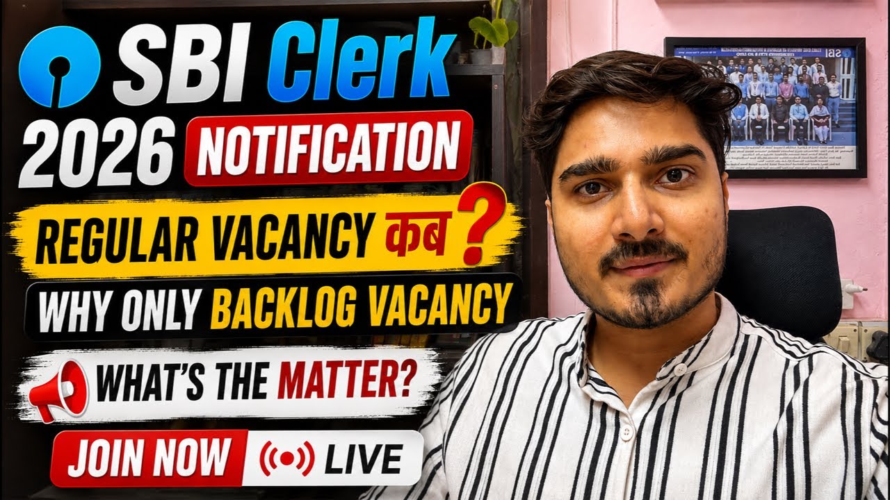 🚨 SBI Clerk Notification 2026 | Regular Vacancy Update ‼️