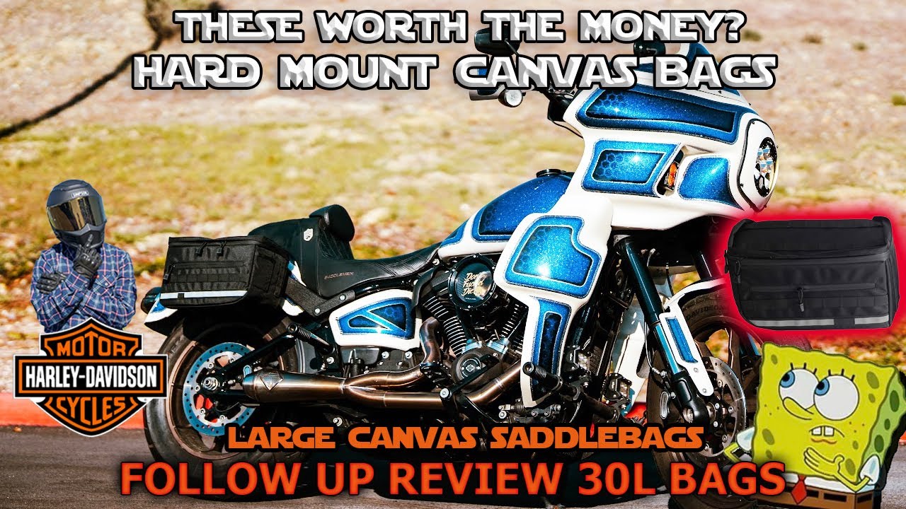 30L Canvas Saddlebags Worth the $100? Follow Up Harley Club Style Saddlebags Review