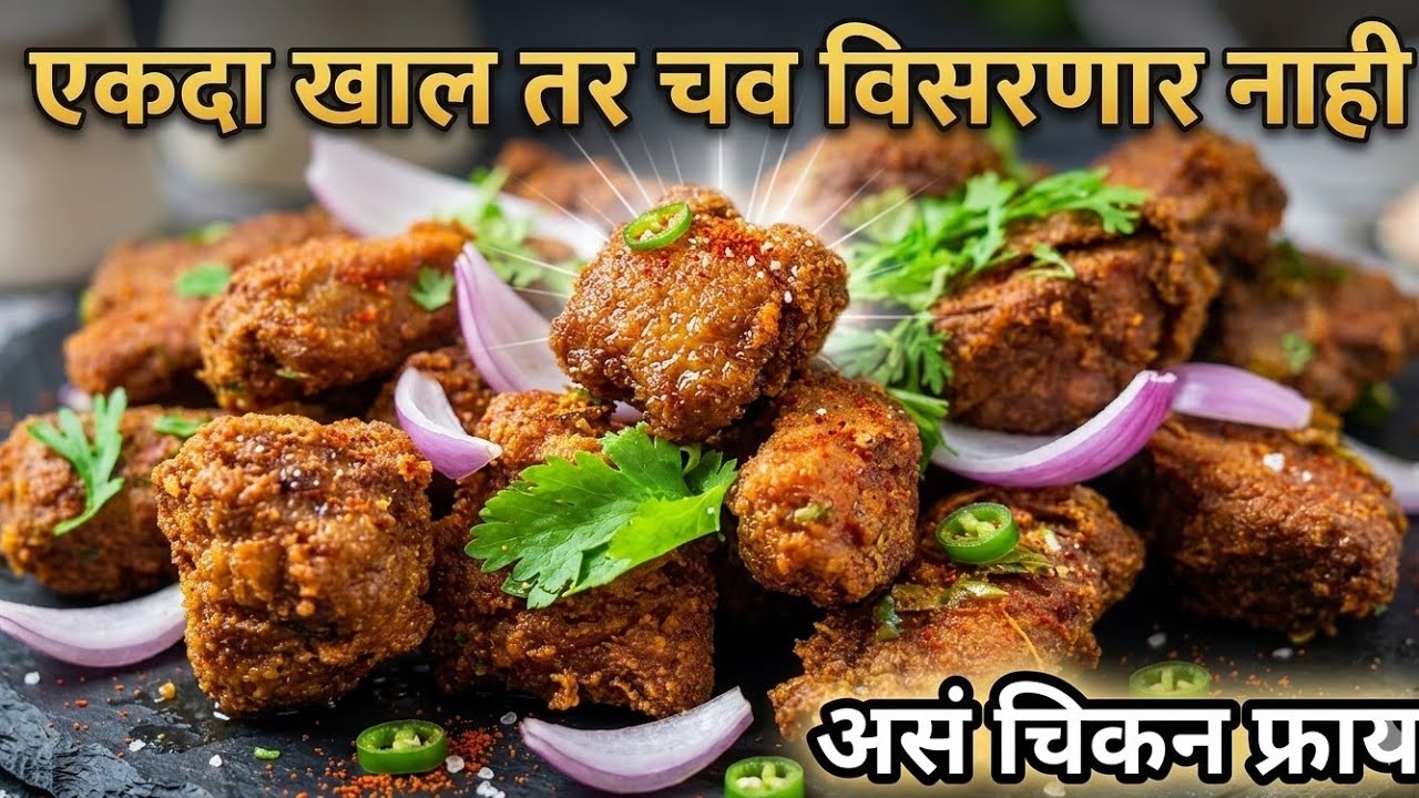 एकदा खाल तर चव विसरणार नाही 😋अशी चिकन फ्राय 🍗