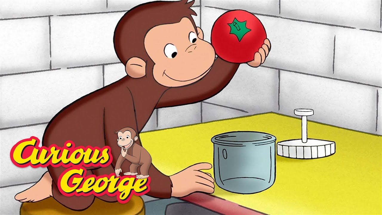 George makes veggie burgers 🍔 Curious George 🐵 Kids Cartoon 🐵 Kids Movies