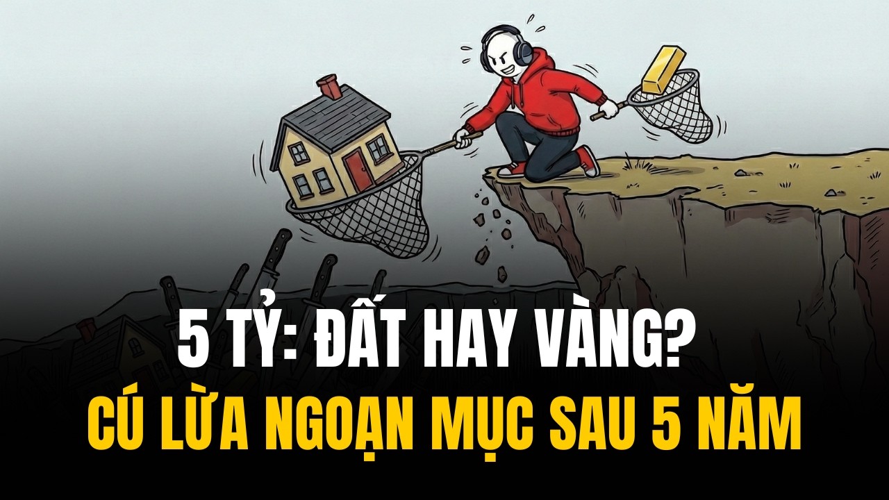 Cầm 5 TỶ Nên MUA ĐẤT Hay MUA VÀNG: Bài Toán Sống Còn Cho 5 NĂM Tới
