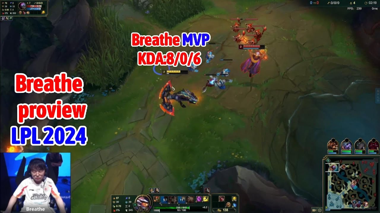 Breathe proview 2024/07/06 renekton mordekaiser LPL summer | Breathe第一视角
