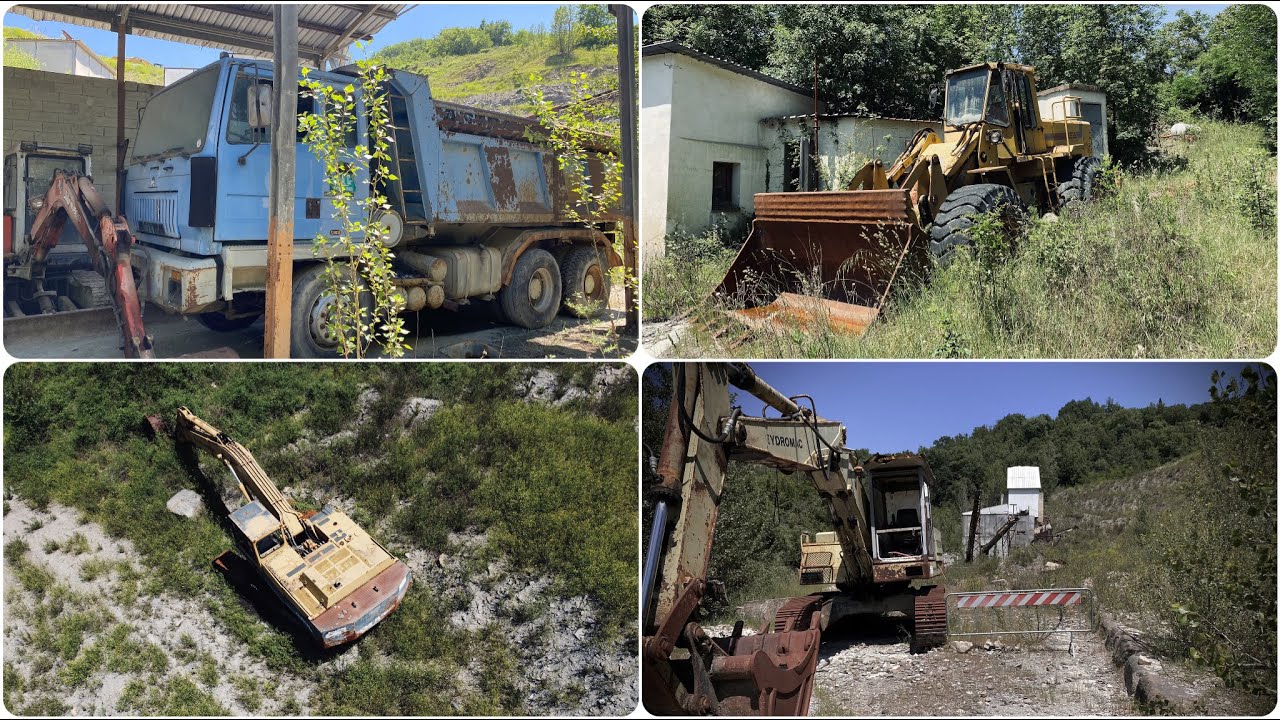 URBEX; ESPLORIAMO UNA CAVA ABBANDONATA DA POCHISSIMI ANNI!CON ALL’INTERNO RUSPE E CAMION! #DjiMiji2