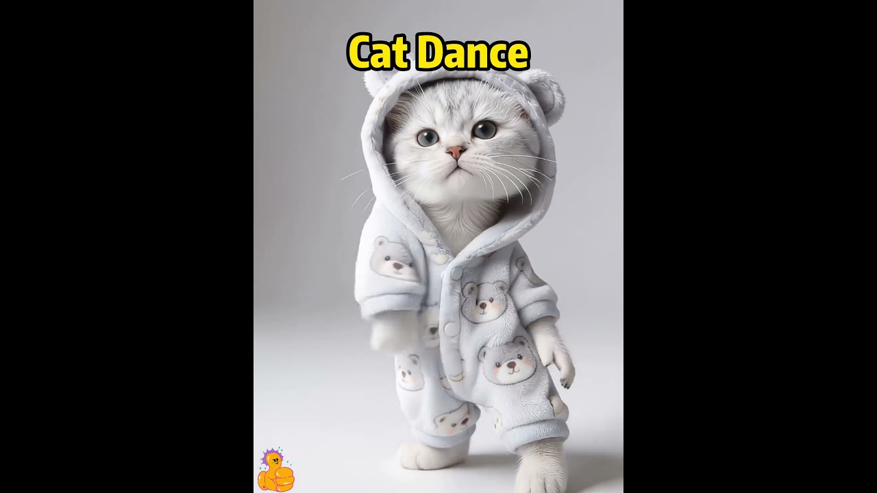 Cat Dance7#catdance #solo  #animalcomedy #funny #cuteanimals #comedy #ai #pets #cute#shorts