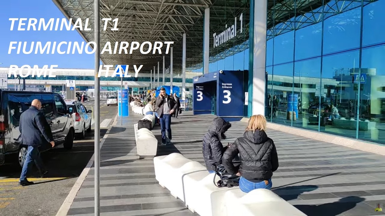Roma , Aeroporto di Fiumicino Terminal T1 partenze , Lazio Italy