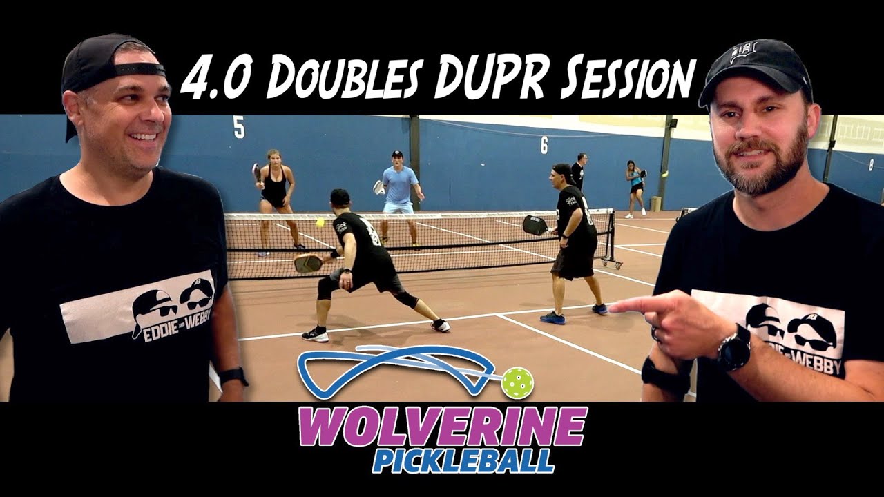 4.0 Doubles Partner Play DUPR Session at Wolverine Pickleball