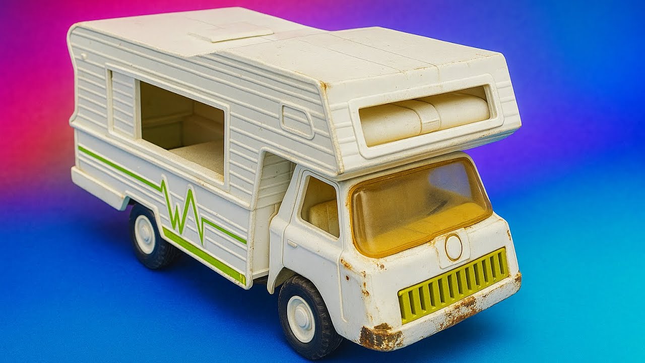 1970s TONKA MINI WINNEBAGO | CUSTOM RESTORATION | MAKE YELLOW PLASTIC CLEAR AGAIN!!