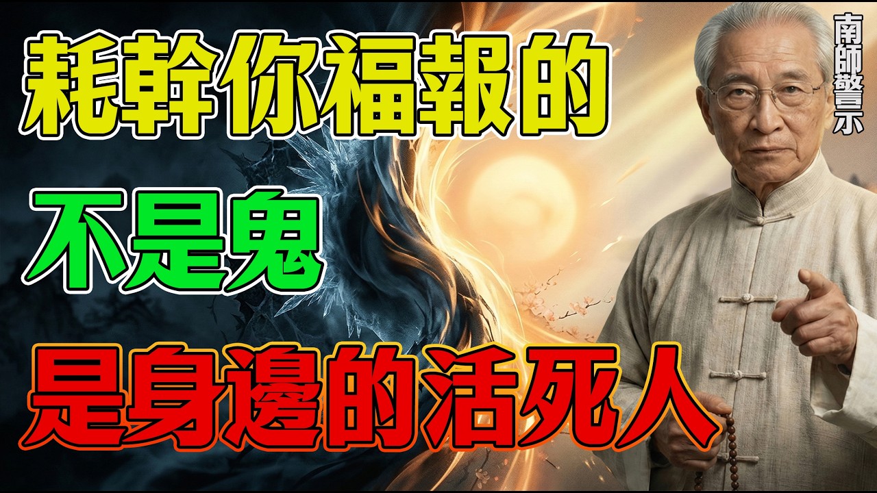 南師警示：耗幹你福報的不是鬼，是身邊的「活死人」！