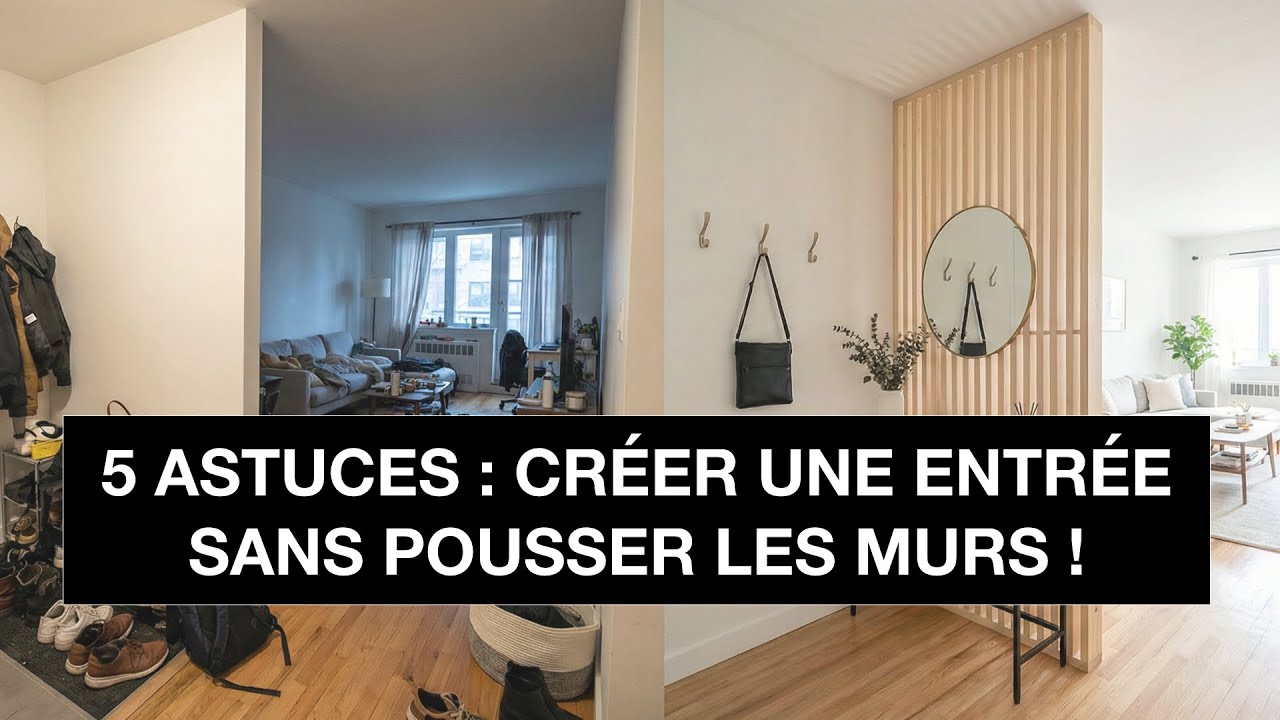 Créer une entrée sans pousser les murs : 5 solutions efficaces