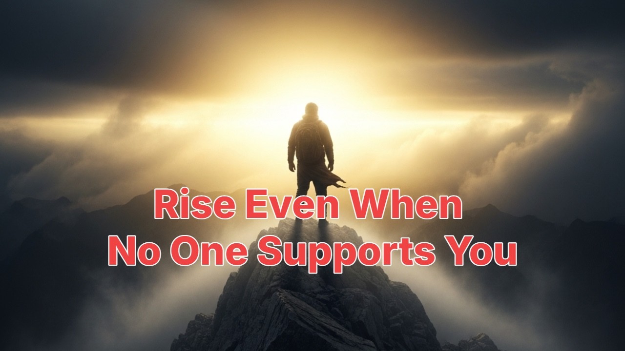Rise Even When No One Supports You | Powerful Motivational Speech to Keep Going