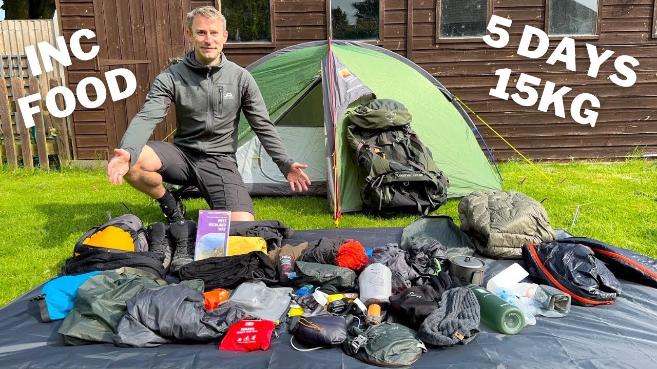 Backpacking Gear Load Out for 5 Days - West Highland Way Kit List