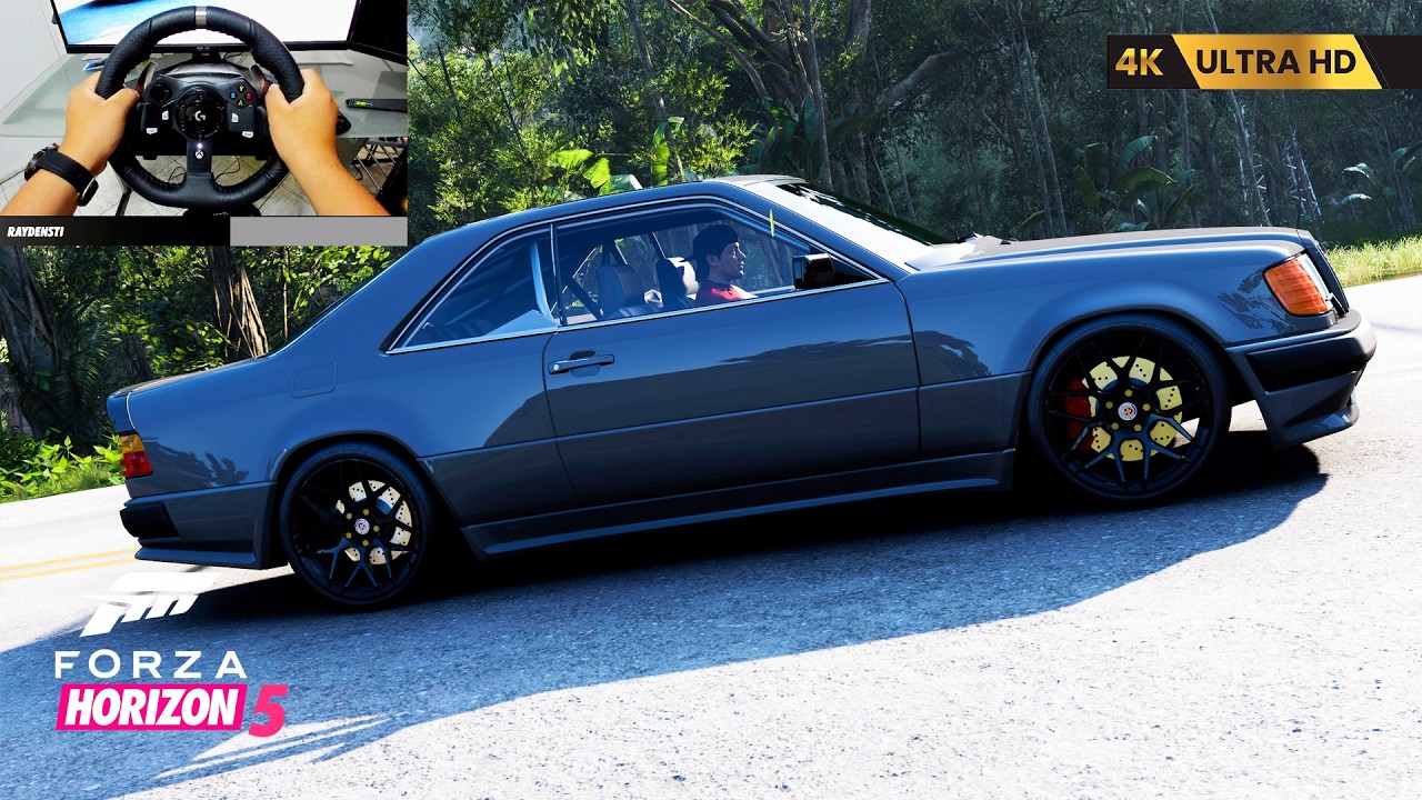 🔥 FULLY BUILT AMG HAMMER COUPE 1987 😱 INSANE POWER! | Forza Horizon 5 4K Ultra HD + Logitech G920