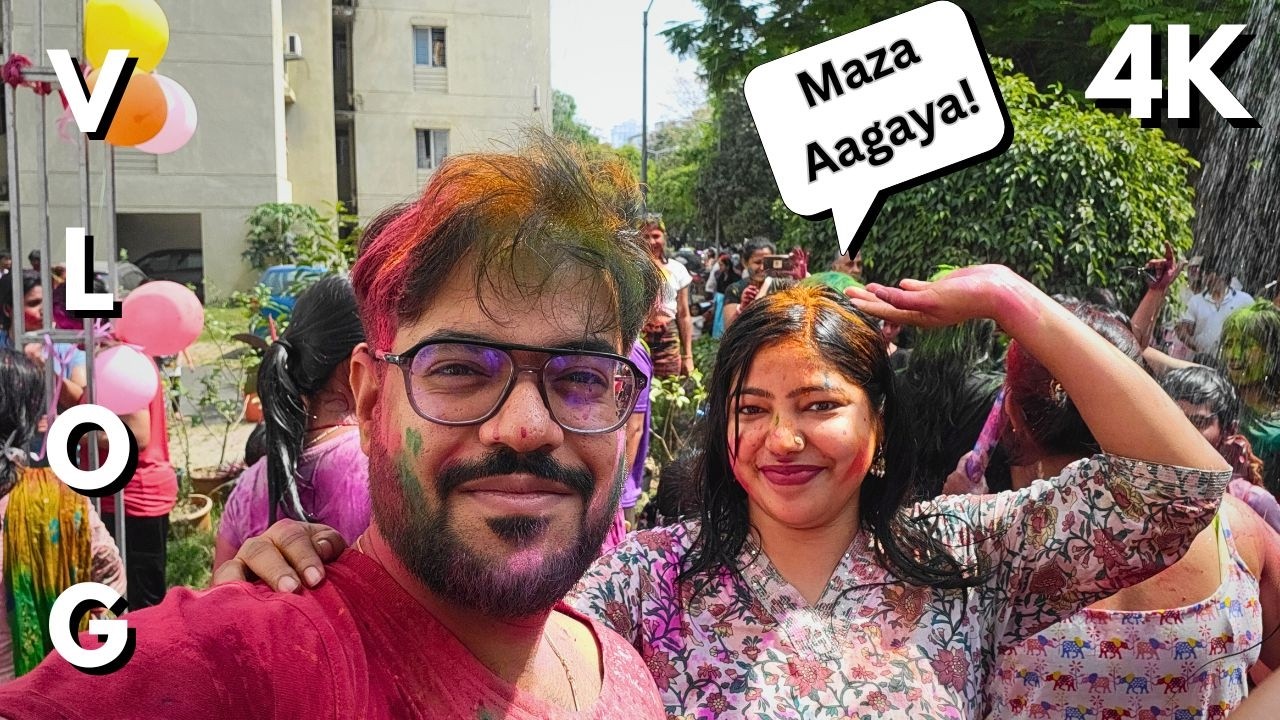 Couple Holi Celebration Vlog 😍