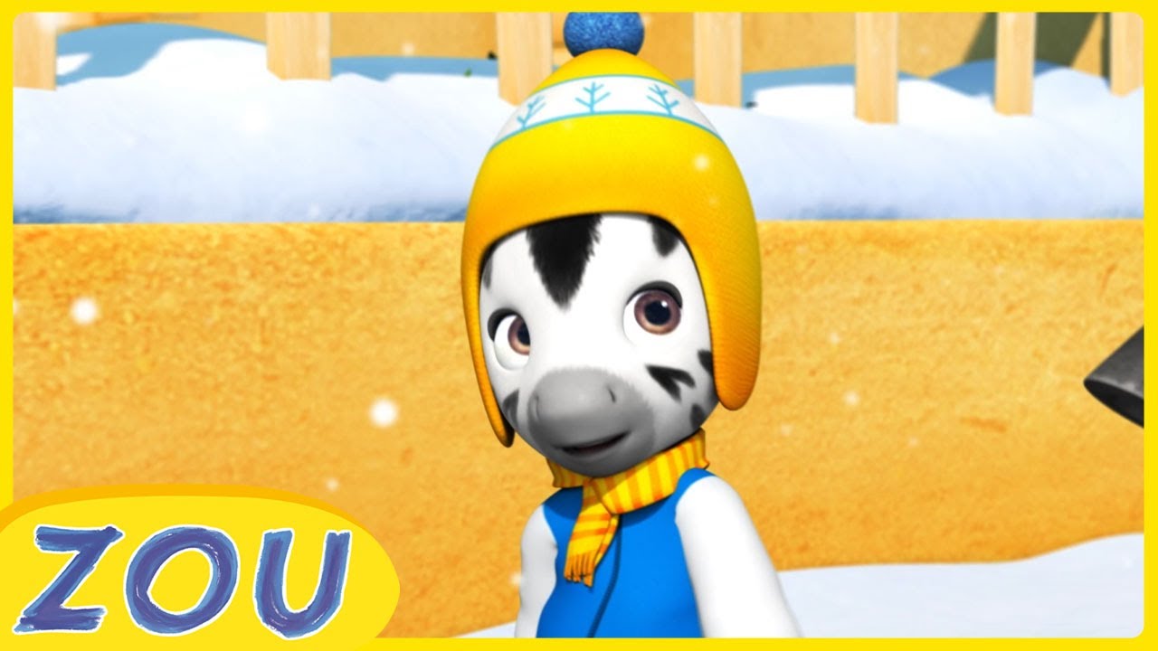 The best moments of Zou in the snow | ZOU in English 🦓