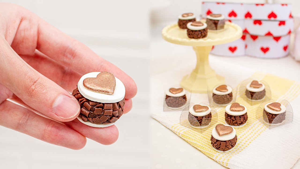 DOCES FINOS PARA MESA DE FESTAS - BRIGADEIRO C\ CORAÇÃO ROSE GOLD - Tiago Mauro