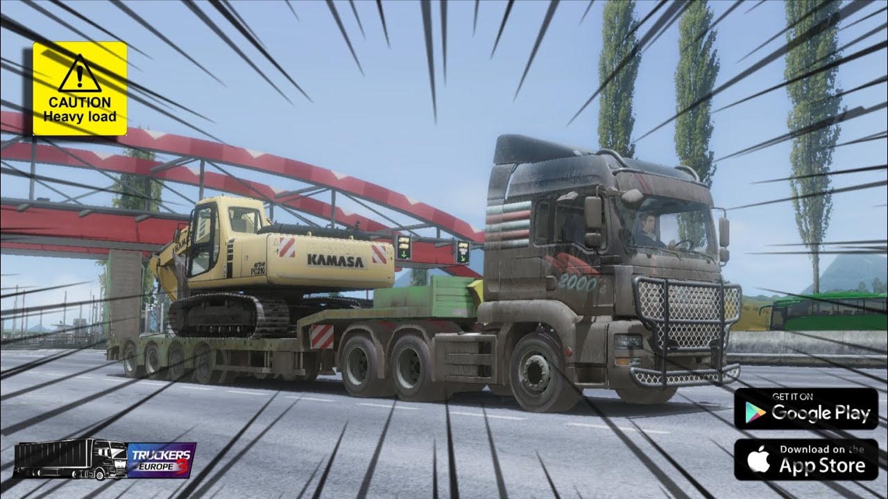 Heavy load delivery in Europe truckers 3 realistic simulator game 