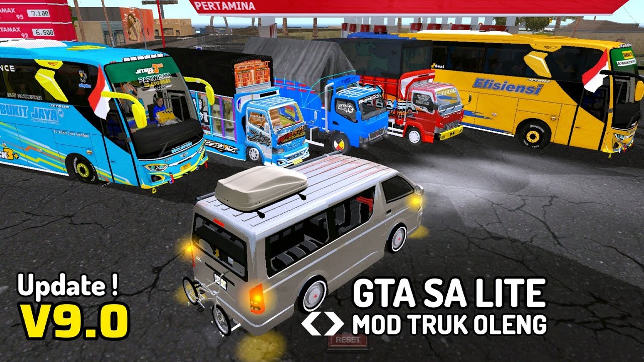 RILIS! GTA SA LITE NUANSA INDONESIA FULL MOD TRUK OLENG V9 TERBAIK
