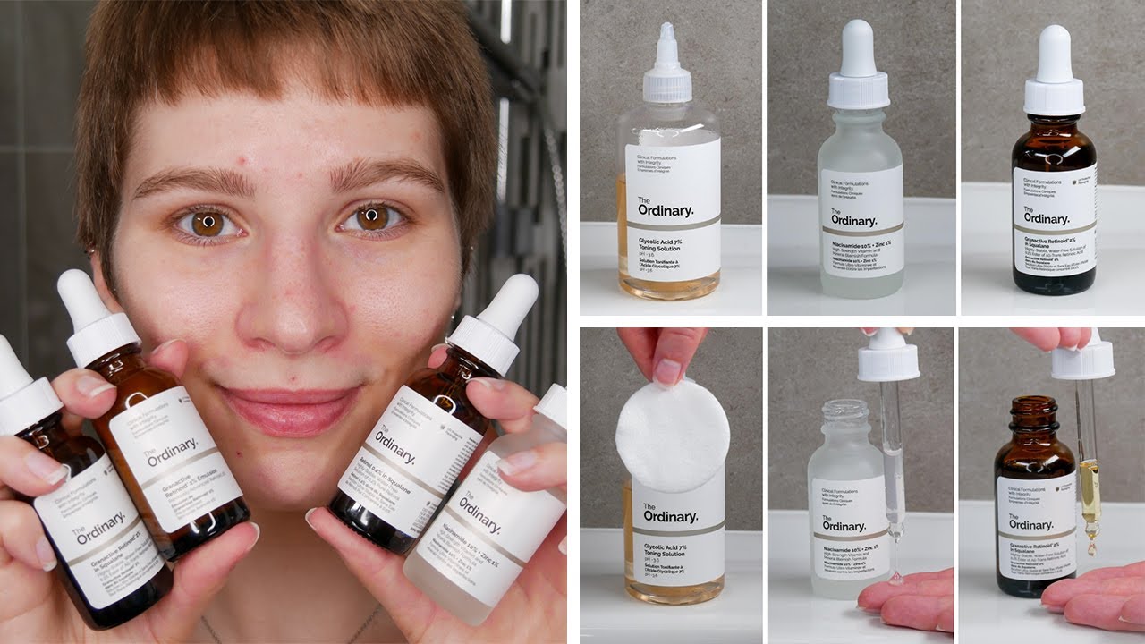Как использовать The Ordinary Niacinamide с ретиноидами | Полная демонстрация на лице!