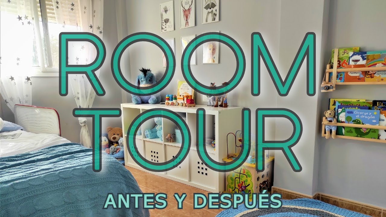 ROOM TOUR 🍬( antes y después ) Habitación de OLIVER 🐘