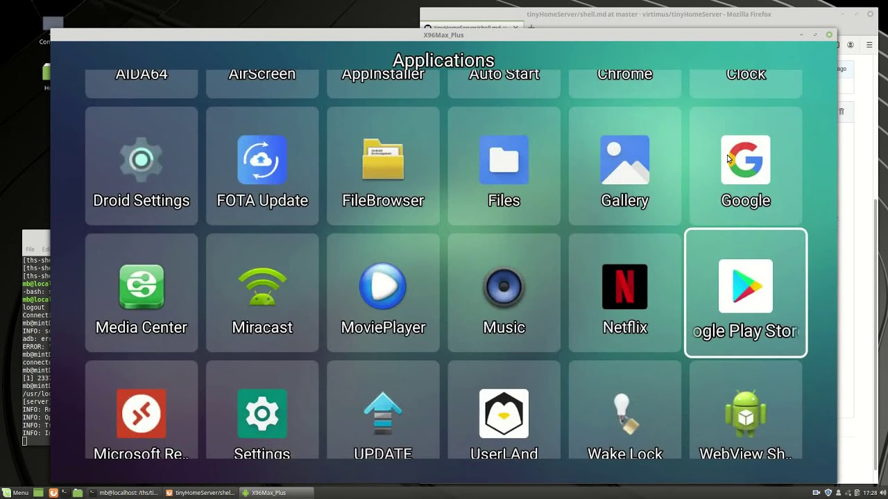 TinyHomeServer F2 Shell