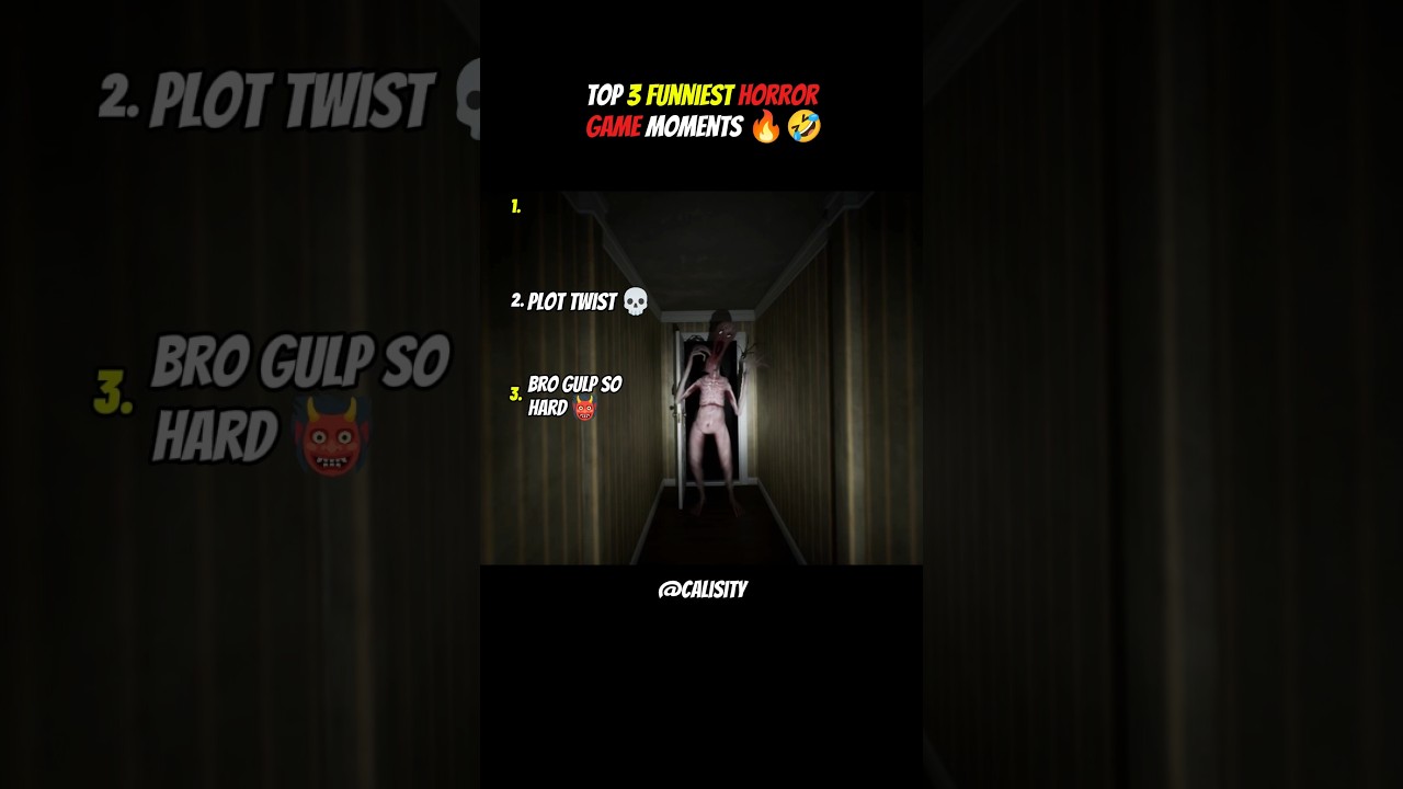 Top 3 Funniest Horror Game Moments 😂👻 ( 👹 Bro Gulp So Hard 💀)