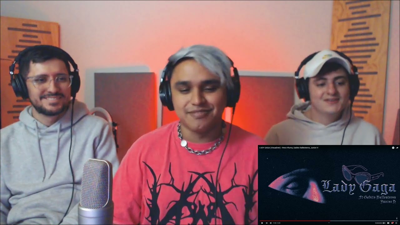 [Reacción] LADY GAGA (Visualizer) - Peso Pluma, Gabito Ballesteros, Junior H | ANYMAL LIVE 🔴