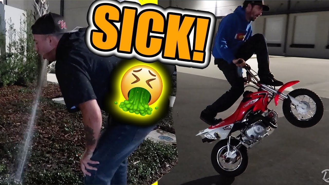 EPIC New Years Pit Bike Stunt Session!