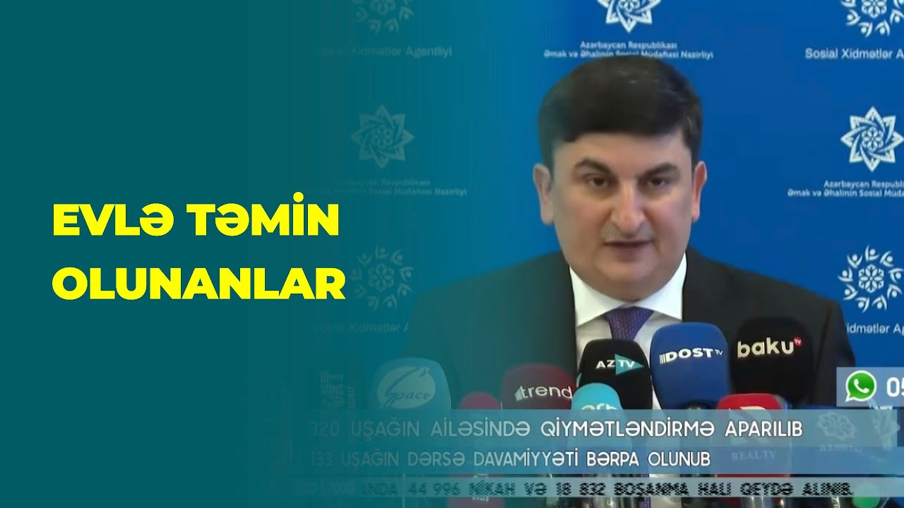 ATV I Bu şəxslər evlə təmin olunub