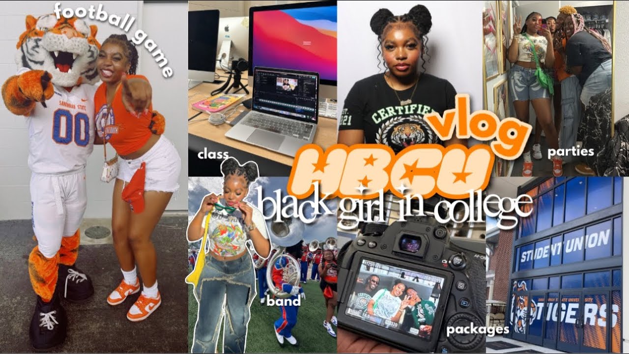 HBCU VLOG ✩ week in my life as a black girl in college | parties, study sesh, football game, class
