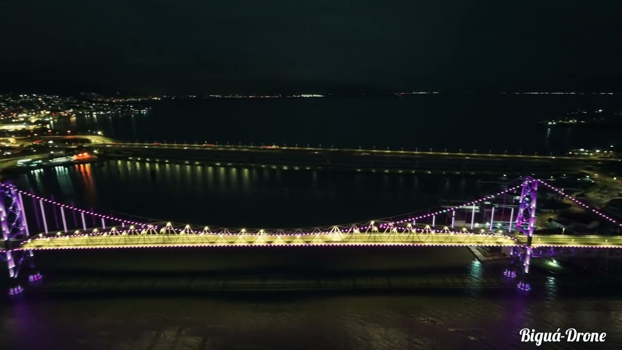 Vôo sobre a ponte Hercílio Luz, Florianópolis SC  Neo V2 