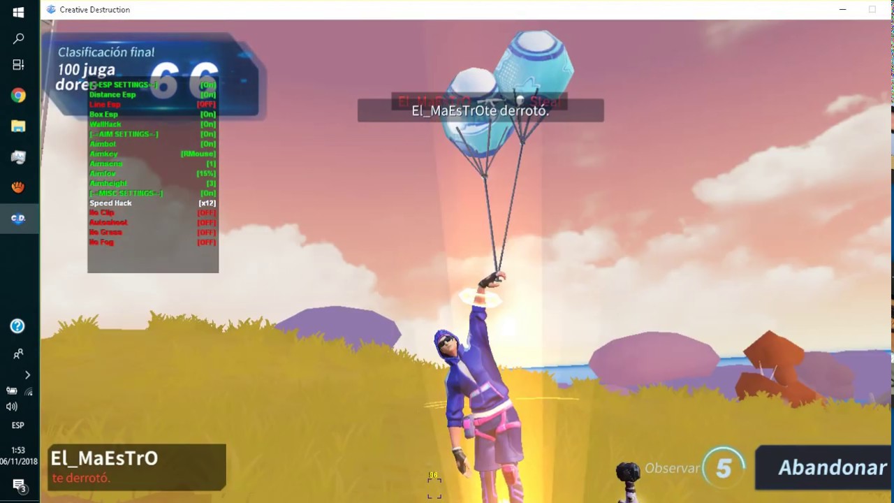 Creative Destruction Hack | ESP/AIMBOT/WH | UNDETECTABLE PC