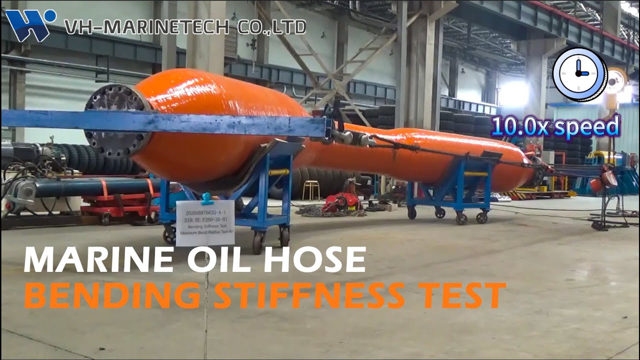 Marine oil hose Bending Stiffness Test | Minimum bend test radius