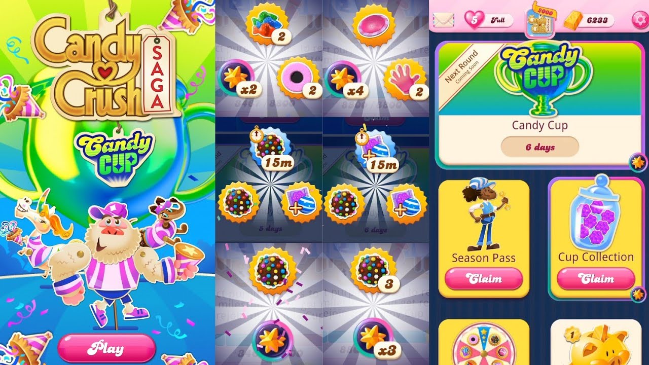 New Season How To Get Free Booster | Cup Collection | Season Pass | Candy Crush Saga | Candy Crush
