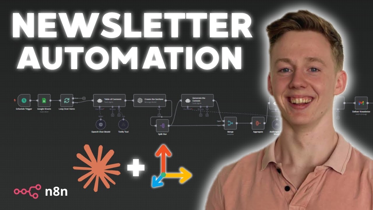 How I Build A Newsletter Automation Team Using AI Agents (In n8n)
