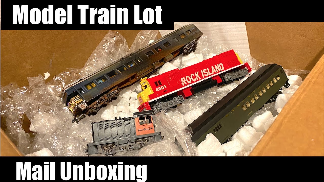 Vintage Model Train Lot Mail Unboxing - Two Engines & Cars