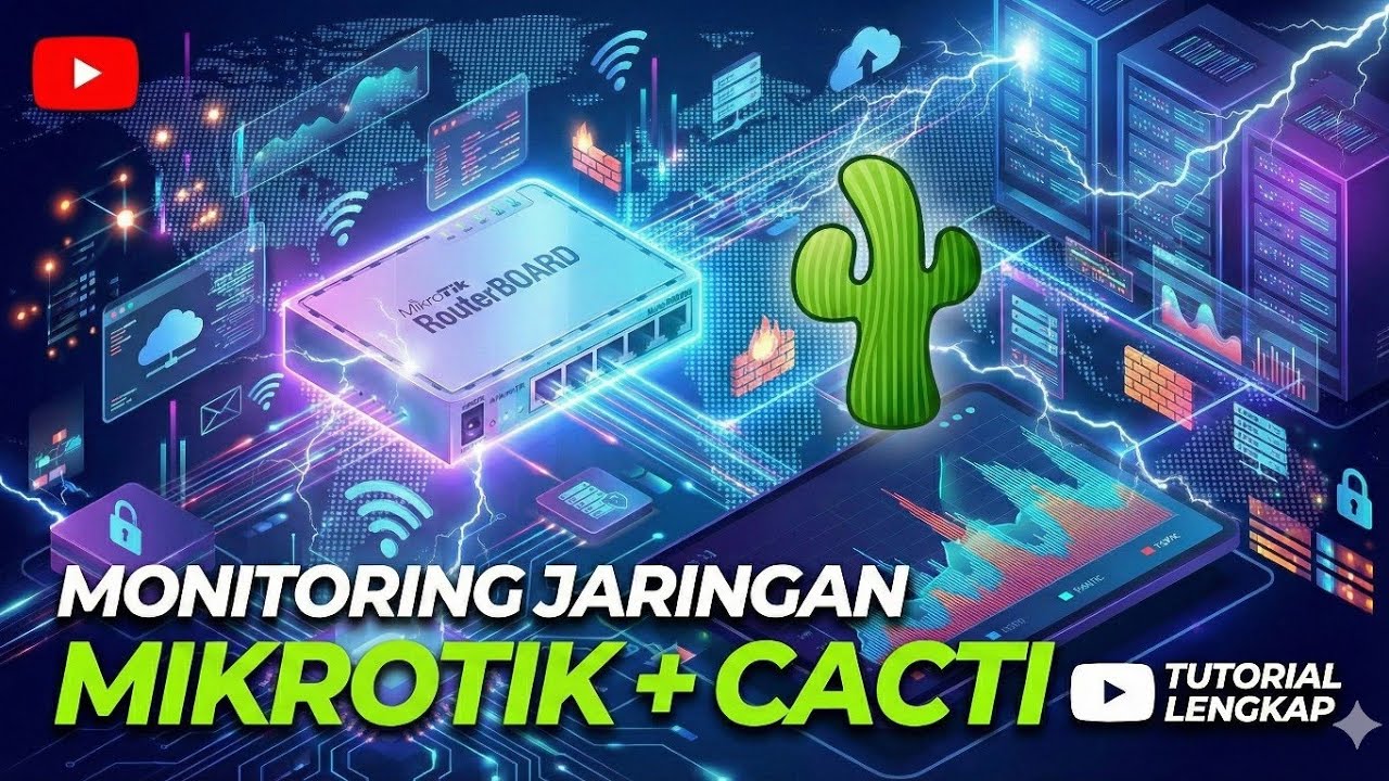 [ITTS] Teknologi Monitoring Jaringan: Mengkonfigurasi Router Mikrotik Pada Cacti