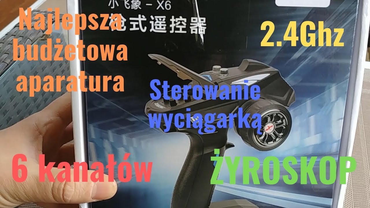 DumboRC X6 najtańsza 6cio kanałowa aparatura.