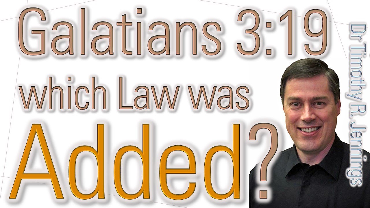 O foolish Adventists - the law in Galatians - Dr Tim Jennings