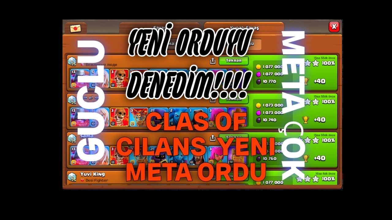 BB18 YENİ META ORDUSUNU DENEDİM ÇOOKK GÜÇLÜÜ!!! İZLEEEE (Clas Of Cılans)