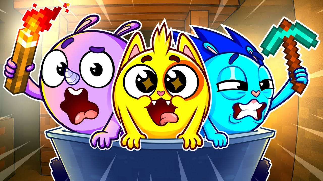 Minecraft Friends Song 🗝️ Funny Door Challenge! Kids Songs 🐱🐨🐰🦁 And Nursery Rhymes by Baby Zoo