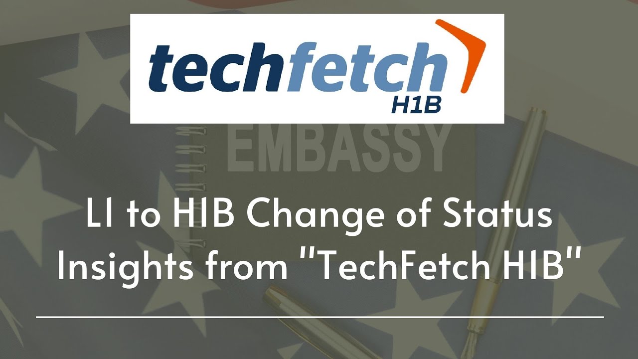L1 to H1B Change of Status- process - Techfetch H1B